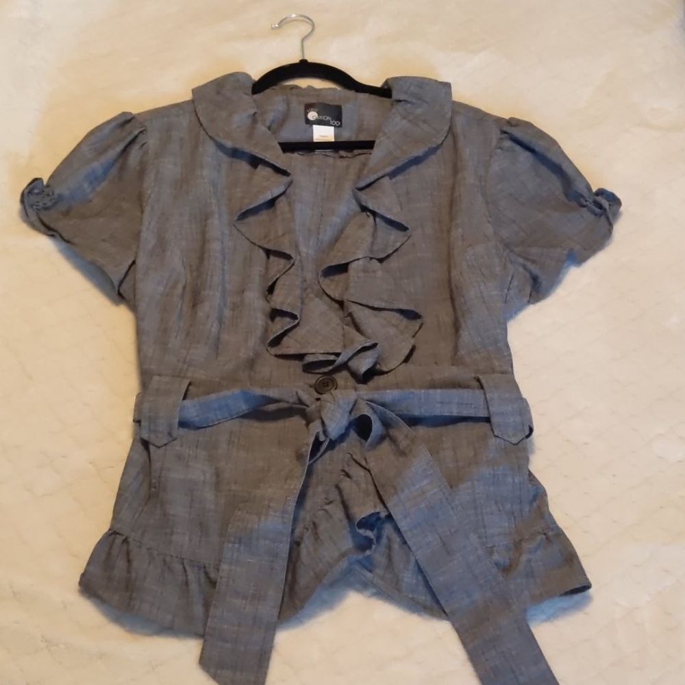 Button Front Blouse
